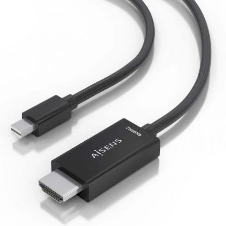 Aisens Cable Conversor Mini DisplayPort a HDMI 4K@60Hz, 2m, Negro